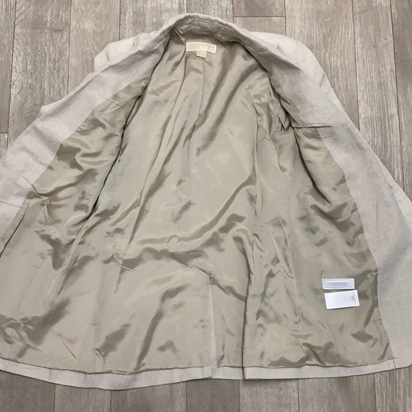 Womens Michael Michael Kors 100% Linen Casual Blazer - Picture 3 of 7